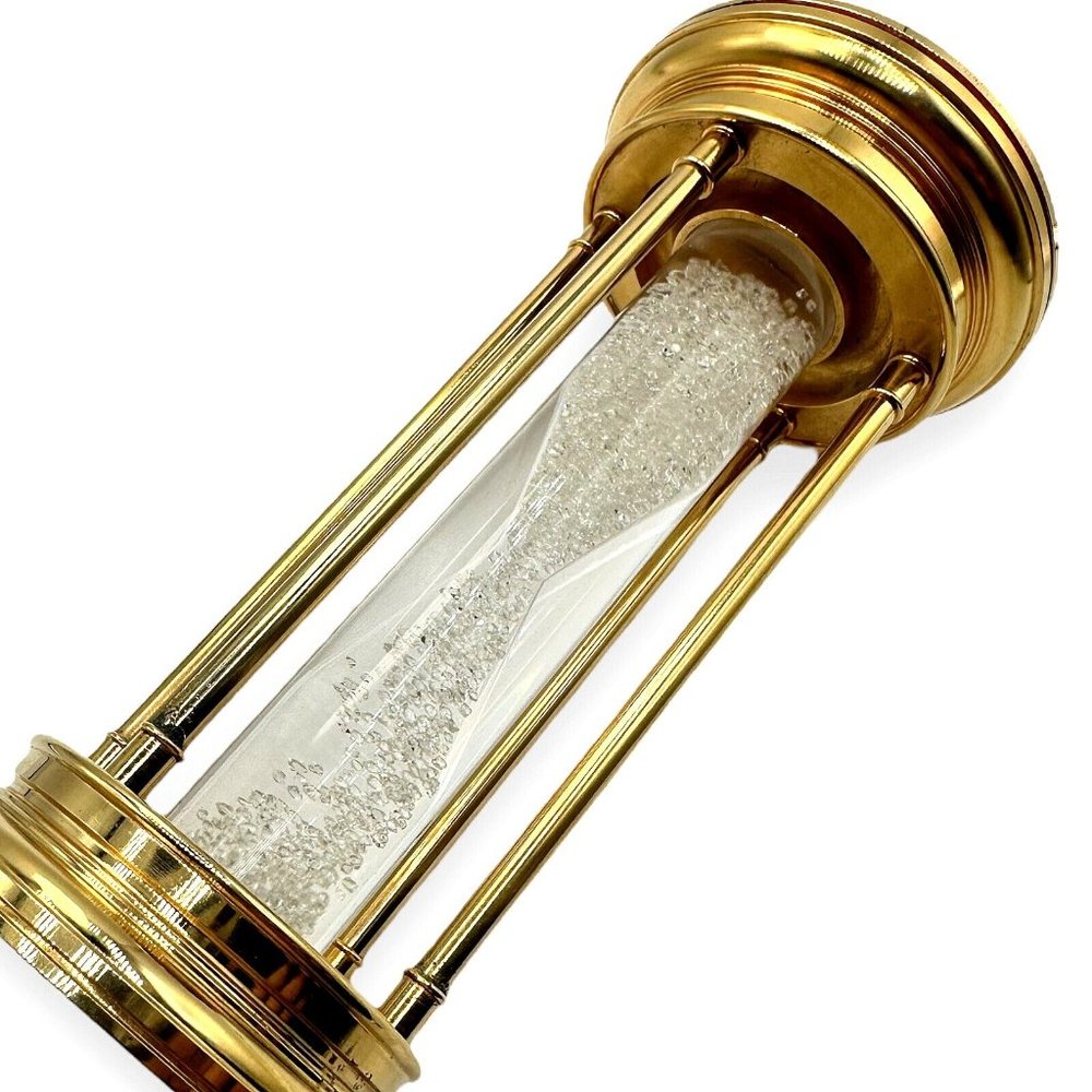 Authentic! De Beers Limited Edition Millennium 2000 Diamond Brass Hourglass - Picture 9 of 11